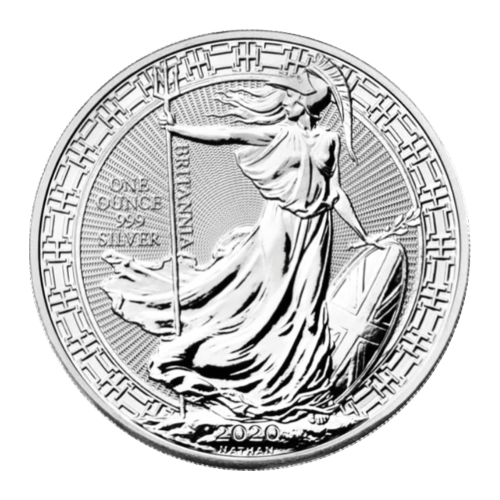 Pièce 1 once d'argent Britannia Frontière oriental 2020