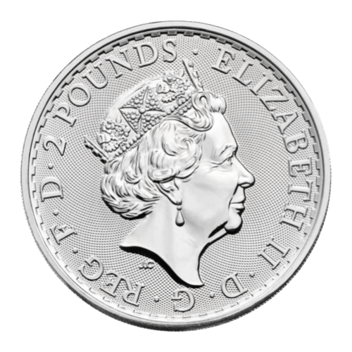 Pièce 1 once d'argent Britannia Frontière oriental 2020