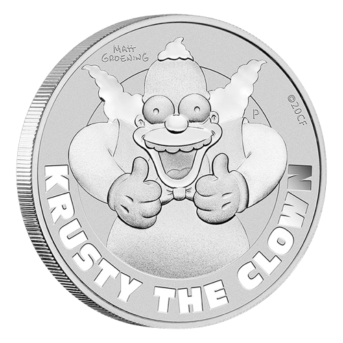 1 oz 2020 The Simpsons Krusty The Clown Silver Coin | Perth Mint