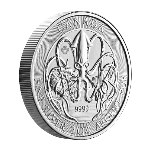 Pièce 2 onces d'argent Les Créatures du Nord : Kraken 2020 | Monnaie royale canadienne