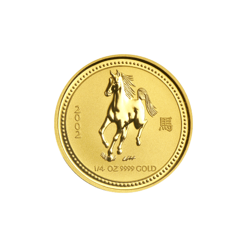 1/4 oz 2002 Lunar Year of the Horse Gold Coin | Perth Mint