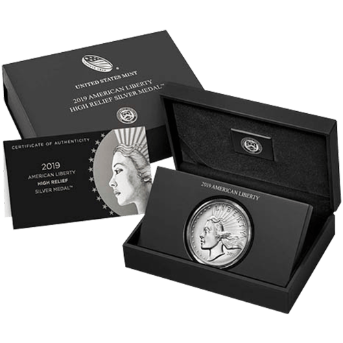 2.5 oz 2019 America Liberty High Relief Silver Medal | United States Mint