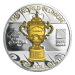 Pièce 1 once d'argent épreuve numismatique Trophée Webb Ellis Nouvelle-Zélande 2011