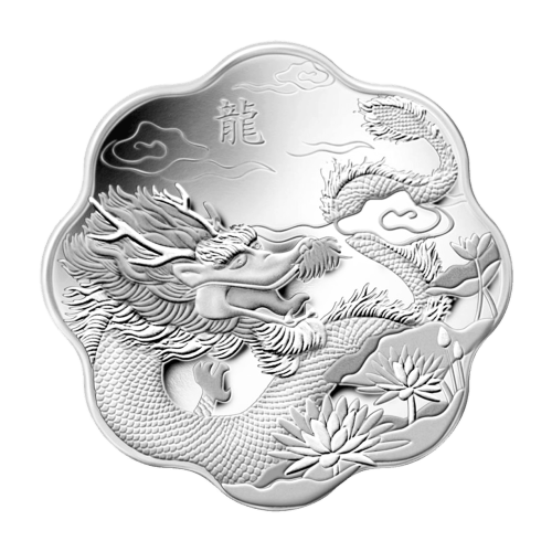 1 oz 2012 Lunar Year of the Dragon Lotus Silver Coin | Royal Canadian Mint