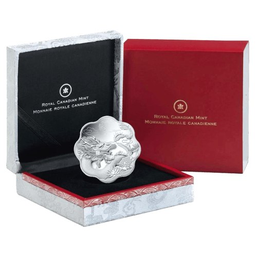 1 oz 2012 Lunar Year of the Dragon Lotus Silver Coin | Royal Canadian Mint