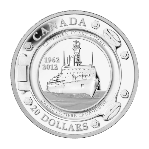 1 oz 2012 The Canadian Coast Guard 50th Anniversary Proof Silver Coin | Royal Canadian Mint