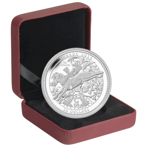 Pièce 5 onces d'argent 100ème anniversaire du Rodéo de Calgary 2012