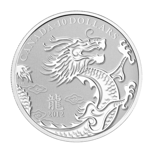 1 oz 2012 Year of the Dragon Silver Coin | Royal Canadian Mint