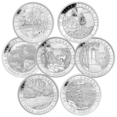 2012 Group of Seven Coin Set | Royal Canadian Mint | Silver Gold