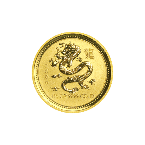 1/4 oz 2000 Lunar Year of the Dragon Gold Coin | Royal Canadian