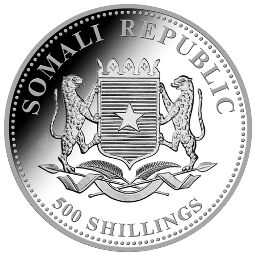 5 oz Random Year Somalian Elephant Silver Coin | Bavarian State Mint