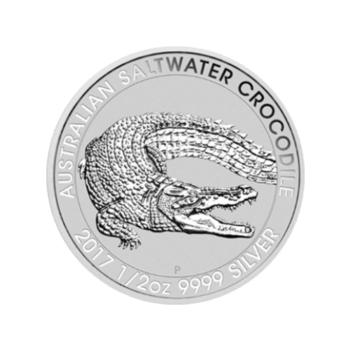 1/2 oz 2017 Australian Saltwater Crocodile Silver Coin | Perth