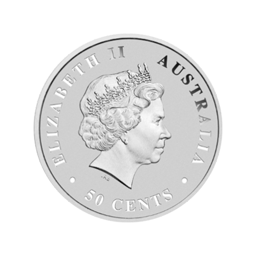 Pièce 1/2 once d'argent Crocodile marin australien 2017