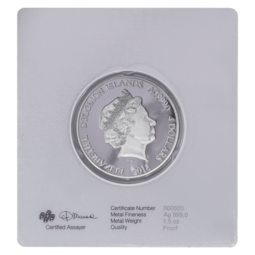 1.5 oz Random Year Lady Liberty Silver Coin | Solomon Islands