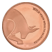 1 oz Silver Gold Bull Copper Round