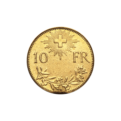 Random Year 10 Swiss Franc Gold Coin