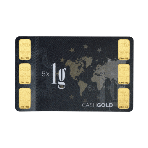 6 gram (6x1 g) Karatbars Gold Bar | Silver Gold Bull Canada