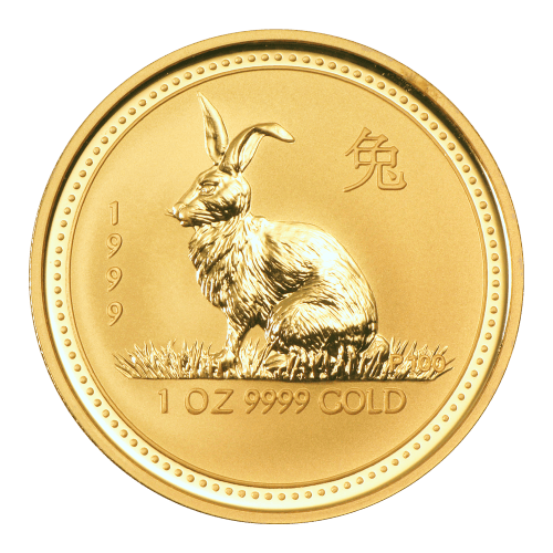 1 oz 1999 Lunar Year of the Rabbit Gold Coin | Perth Mint