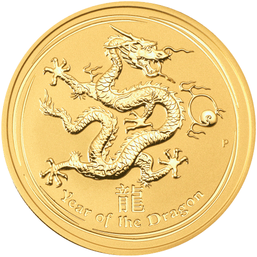 Pièce 2 onces en or Lunaire Année du Dragon 2012 | Monnaie de Perth