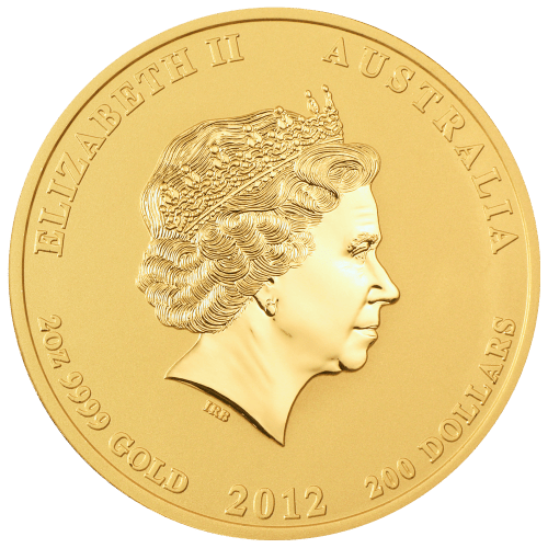 Pièce 2 onces en or Lunaire Année du Dragon 2012 | Monnaie de Perth