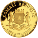 1 oz Random Year Somalian African Elephant Gold Coin