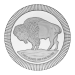 1 oz Buffalo Stackable Silver Round | Silvertowne Mint