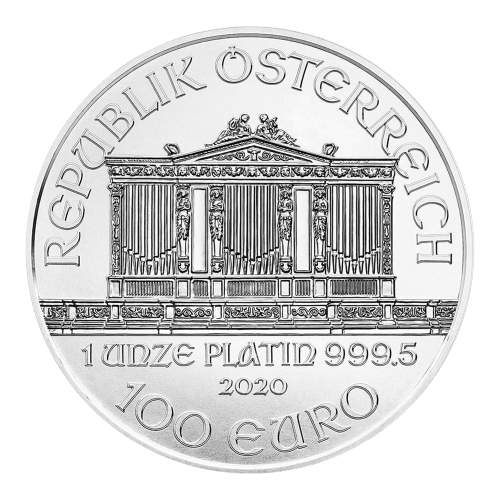 1 oz 2020 Austrian Philharmonic Platinum Coin | Austrian Mint