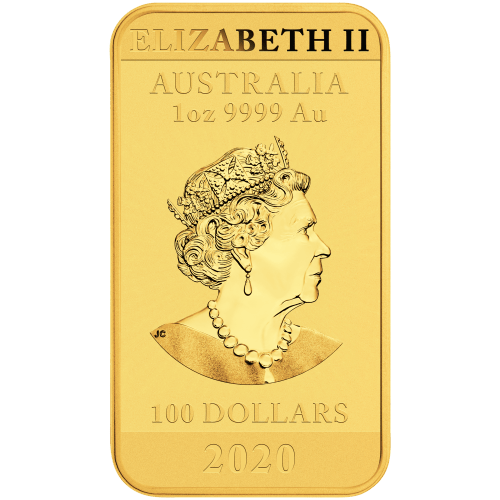 1 oz 2020 Dragon Gold Rectangular Coin | Perth Mint