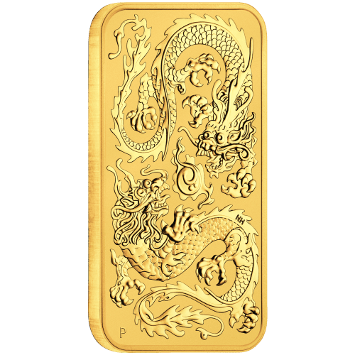 1 oz 2020 Dragon Gold Rectangular Coin | Perth Mint
