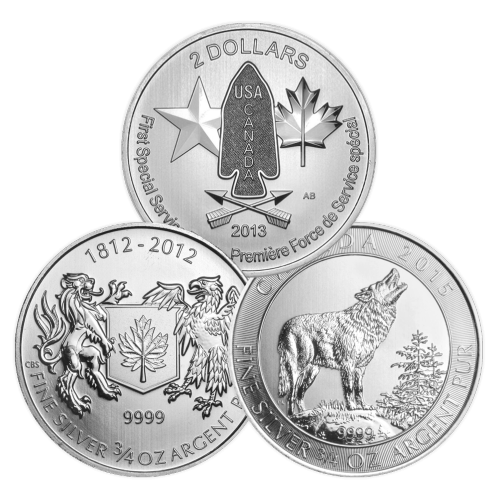 3/4 oz Assorted Silver Coin | Royal Canadian Mint