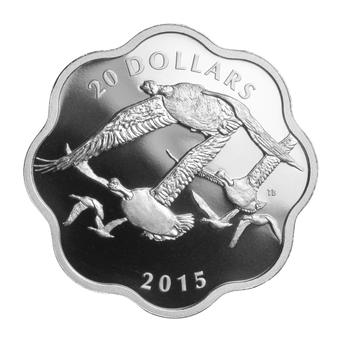 3/4 oz 2015 Silver Master of the Sky Canada Goose