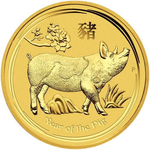 Pièce 1 kilo en or Série Lunaire Année du Cochon 2019 | Monnaie de Perth