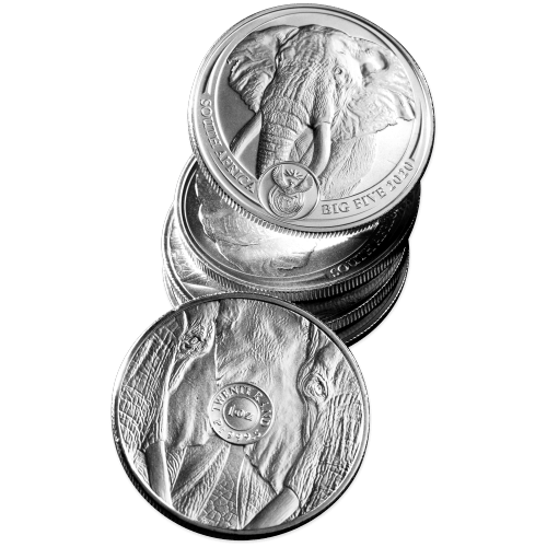 Pièce 1 once de platine Éléphant 2020