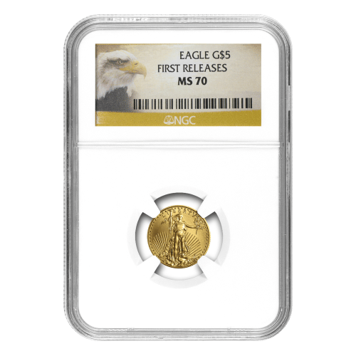 1/10 oz Random Year American Eagle NGC MS-70 Gold Coin | United States Mint