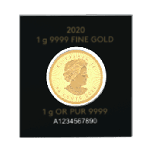 1 gram 2020 MapleGram Single Gold Coin | Royal Canadian Mint
