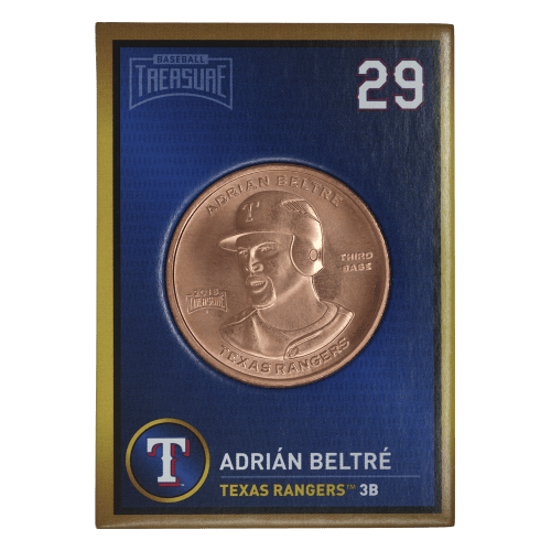 1 oz 2018 Baseball Treasure MLB Copper Round