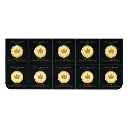 10 gram (10 x 1 g) 2020 MapleGram Sheet of Gold Coins | Royal Canadian Mint