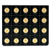 Feuille de pièces 20 grammes (20 x 1 g) d'or MapleGram 2020