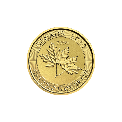 1/4 oz 2020 Twin Maple Leaf Gold Coin | Royal Canadian Mint