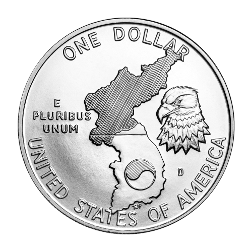 1991 Korean War Memorial Silver Coin