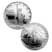 Ensemble de 2 pièces d'argent épreuve numismatique Statue de la liberté 1986 | Monnaie des États-Unis