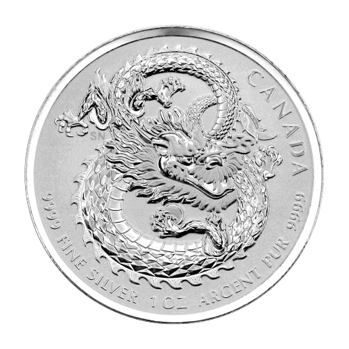 1 oz 2018 Dragon High Relief Silver Coin | Royal Canadian Mint