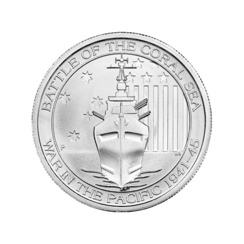1/2 oz Random Year Battle of the Coral Sea Silver Coin | Perth