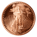 Ronde 1 once de cuivre Aigle Saint Gaudens | Monnaie de SilverTowne