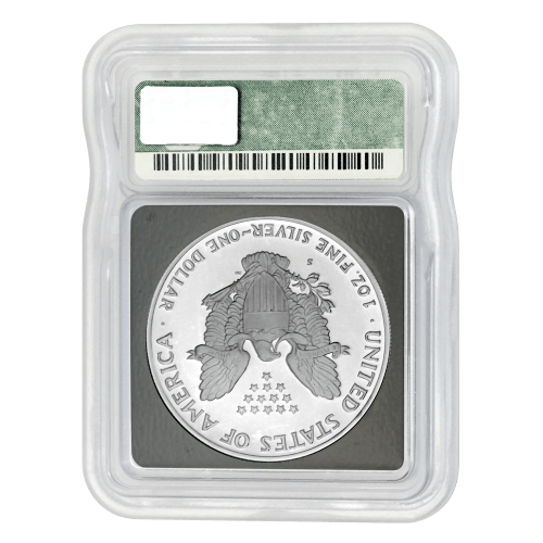 Pièce 1 once d'argent Épreuve numismatique DCAM PR70 IGC Aigle américain Année aléatoire | Monnaie des États-Unis