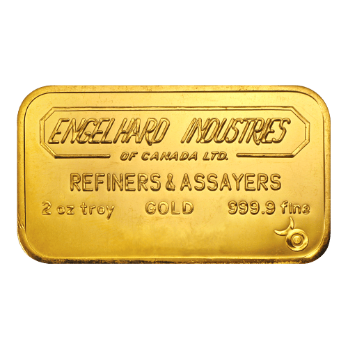 2 oz Industries of Canada Vintage Gold Bar | Engelhard
