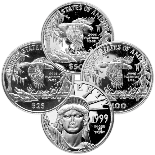 Set of 4 American Eagle Proof Platinum Coins | United States Mint