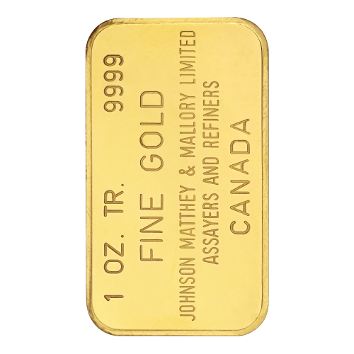 Lingot 1 once d'or Commémoration de la ruée vers l'or de l'Occident en 1976 | Johnson Matthey