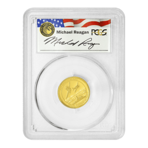 1/4 oz 2016 Pearl Harbor 75th Anniversary PR-70 DCAM Gold Coin | Perth Mint