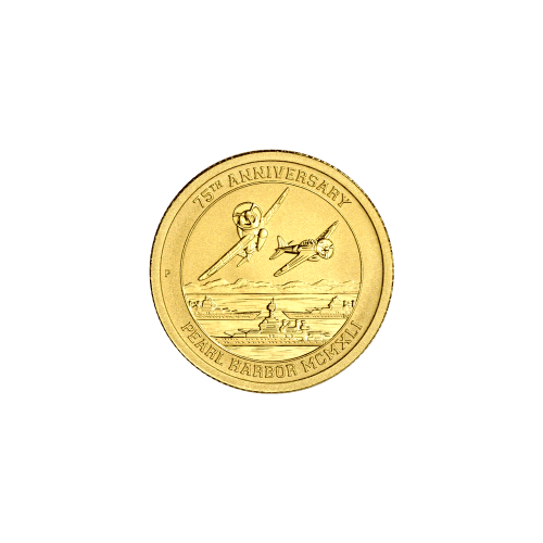 1/10 oz 2016 Pearl Harbor 75th Anniversary Gold Coin